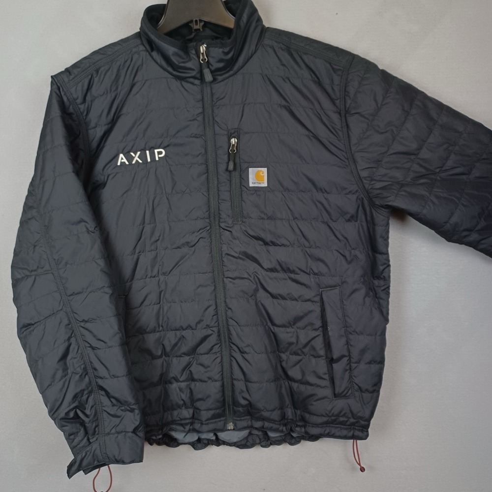 Carhartt Gilliam Jacket Mens XL Black Quilted Insulated Rain Defender 102208